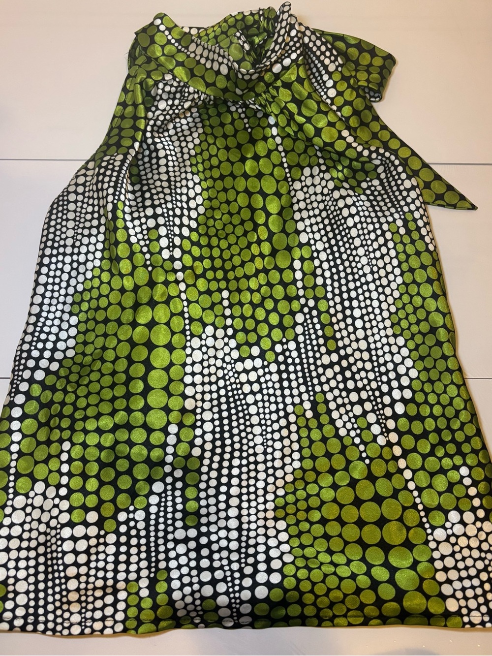 Women’s elegant blouse with tie near neck